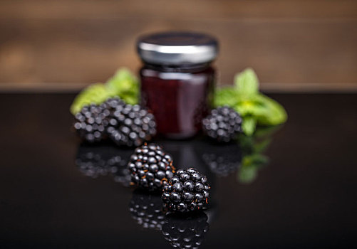 成熟,黑莓,水果