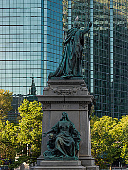 雕塑,皇后,世界,大教堂,蒙特利尔,魁北克,加拿大