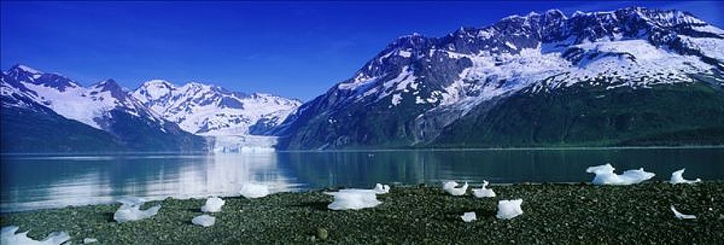 冰山,海滩,冰河,峡湾