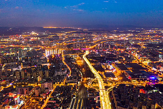 云南昆明城市夜景