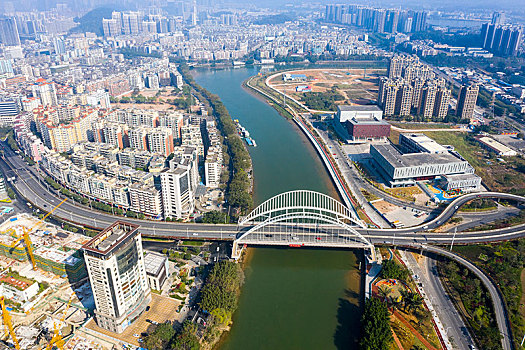 江门,城区,天际线,中心商务区,地标建筑,城市建设