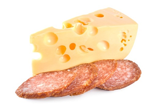 奶酪,香肠,隔绝