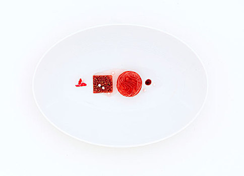 红色,食物,构图,白色,盘子