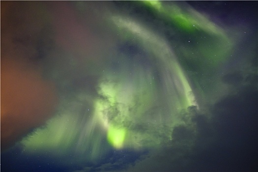 北极光,冰岛,欧洲
