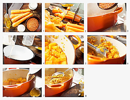 胡萝卜,扁豆,浓汤