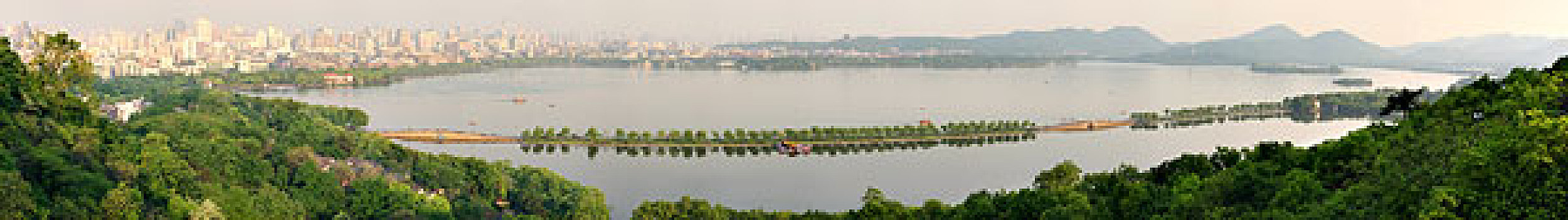 杭州西湖全景