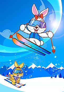 兔子滑雪