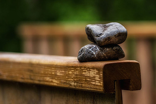 石头,木桥,象征,休息