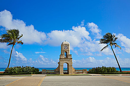 棕榈海滩,价值,道路,钟楼,佛罗里达,美国