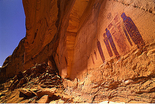 古老,符号文字,画廊,马掌,峡谷,峡谷地国家公园