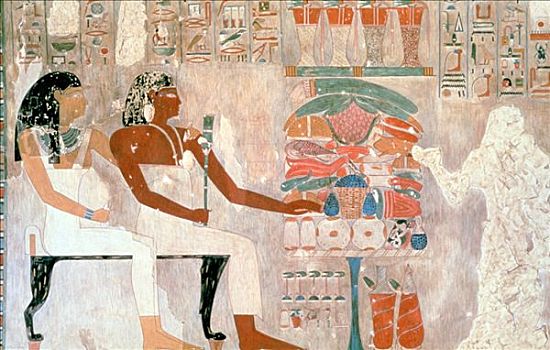 壁画,陵墓,贵族,底比斯,路克索神庙,埃及,艺术家,未知