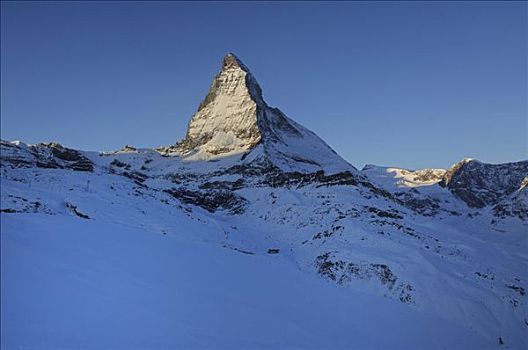 马塔角,冬天,策马特峰,瓦莱,瑞士