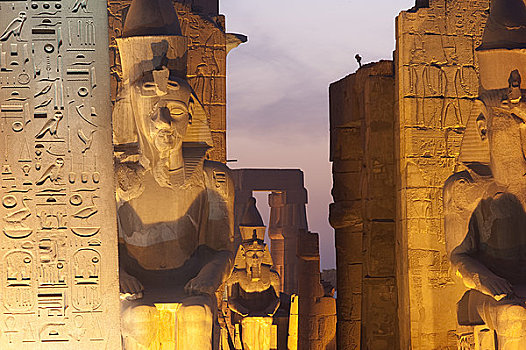 遗址,卡尔纳克神庙,靠近,路克索神庙,埃及