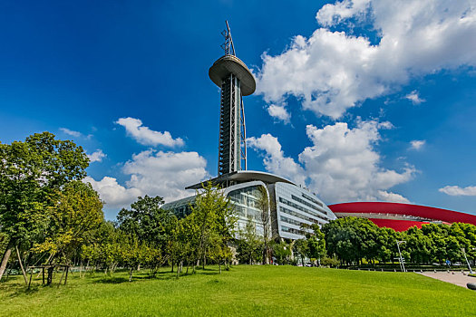 江苏省南京市奥体公园瞭望塔建筑