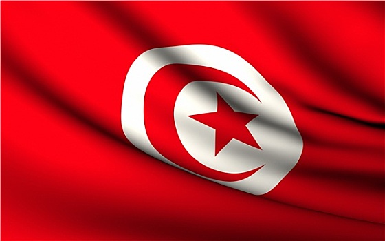 飞,旗帜,突尼斯