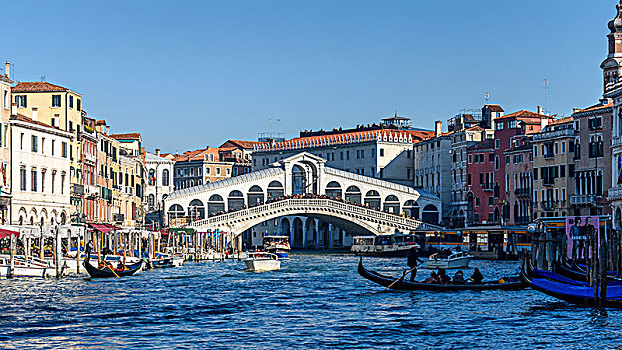 雷雅托桥,16世纪,桥,跨越,大运河,威尼斯,意大利