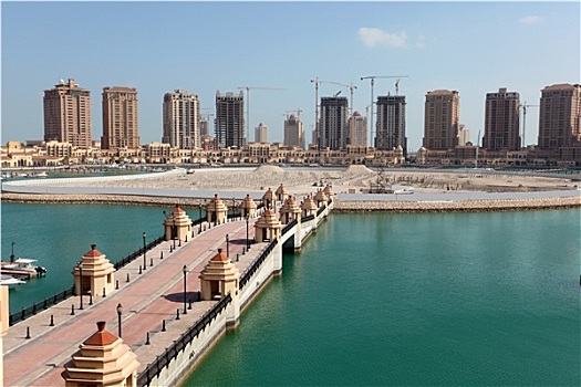 建筑,奢华,码头,波尔图,阿拉伯,多哈,卡塔尔,中东