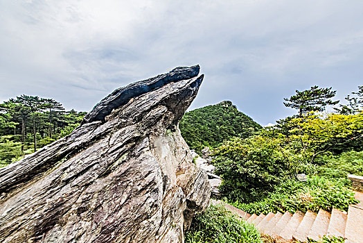 江西省九江市庐山风景区鹰嘴石自然景观