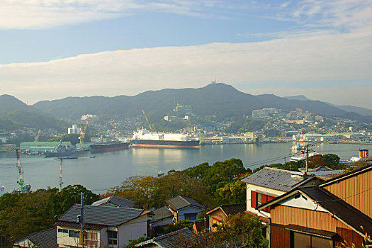 长崎,港口,日本