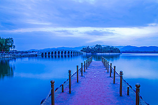 颐和园昆明湖十七孔桥