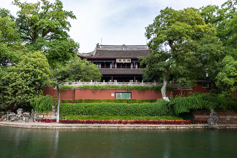 浙江嘉興南湖景區煙雨樓_高清圖片_全景視覺