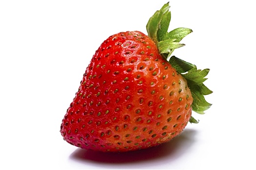 草莓,隔绝,白色背景