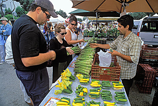 农贸市场,主要街道,圣莫尼卡,加利福尼亚,美国
