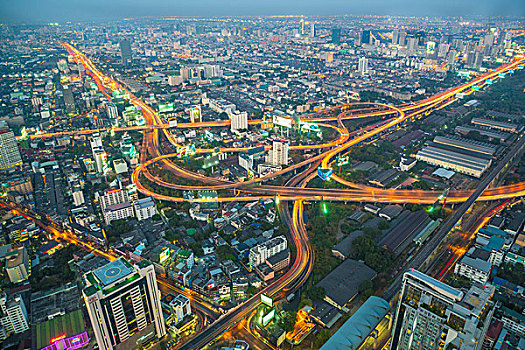 泰国,曼谷,城市,中心,公路,穿过