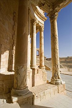 罗马剧场,塞卜拉泰,利比亚
