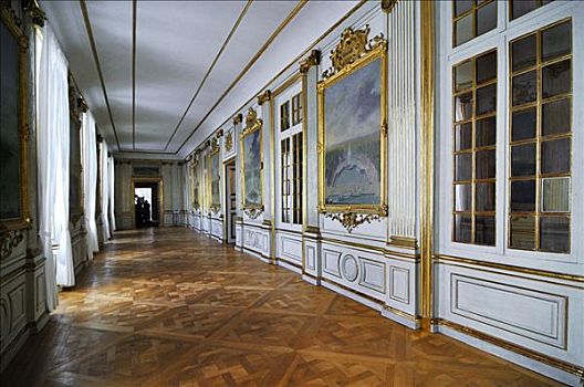 走廊,宫殿,慕尼黑,巴伐利亚,德国,欧洲