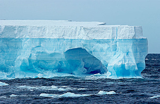 蓝色,扁平,冰山,罗斯海,南大洋,南极