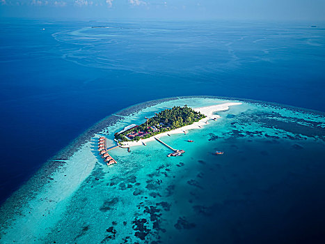 岛屿,胜地,外滨,珊瑚礁,阿里环礁,印度洋,马尔代夫,亚洲
