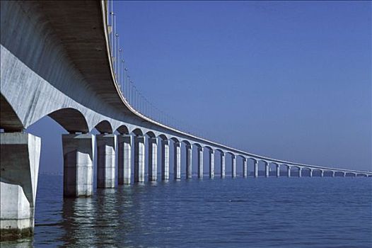 法国,沿岸地区,桥,雷岛,海洋