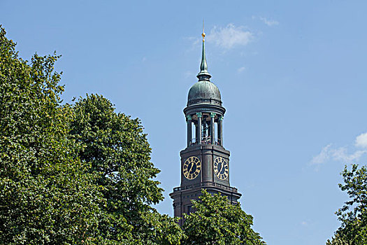 教堂,汉堡市,德国,欧洲