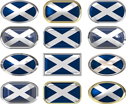 扣,旗帜,苏格兰