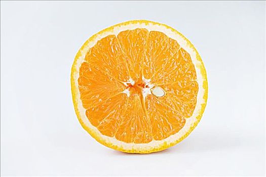 一半,橙色