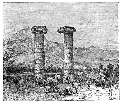 柱子,寺庙,土耳其