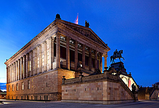 国家美术馆,老国家画廊,博物馆,岛屿,地区,柏林,德国,欧洲