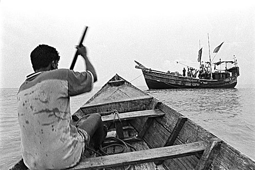 区域,西南,孟加拉,鲨鱼,猎捕,捕鱼,职业,人