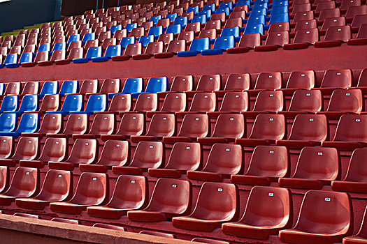 体育场,红色,椅子