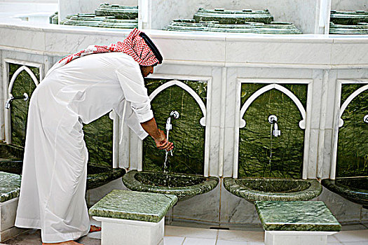 阿联酋,阿布扎比,大清真寺,清洁,区域