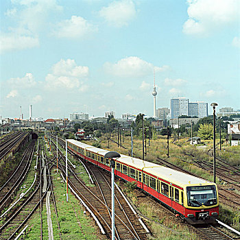 柏林,铁路,电车