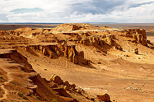 悬崖,戈壁沙漠,省,蒙古,亚洲