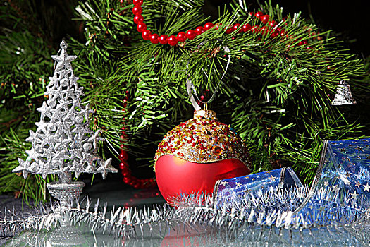 漂亮,圣诞装饰,圣诞树