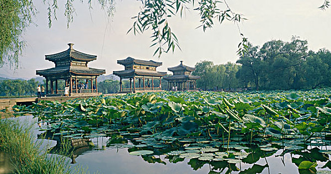 承德避暑山庄美景,河北承德