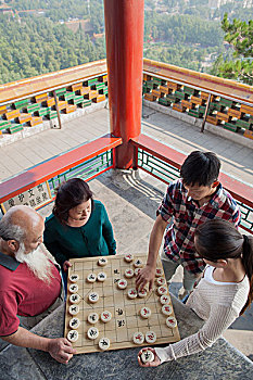 中国,玩,中国象棋