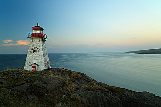 灯塔,长岛,芬地湾,加拿大