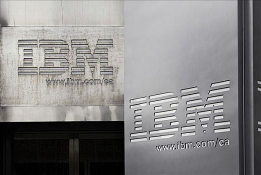 ibm,公司,标识,建筑,多伦多,加拿大,北美