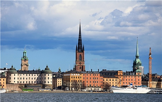 风景,中心,斯德哥尔摩,瑞典