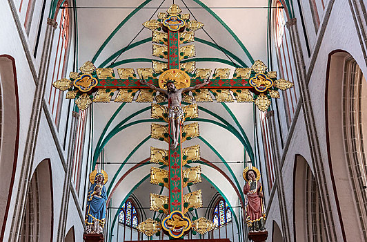 耶稣十字架,凯旋,十字架,修威林,梅克伦堡前波莫瑞州,德国,欧洲